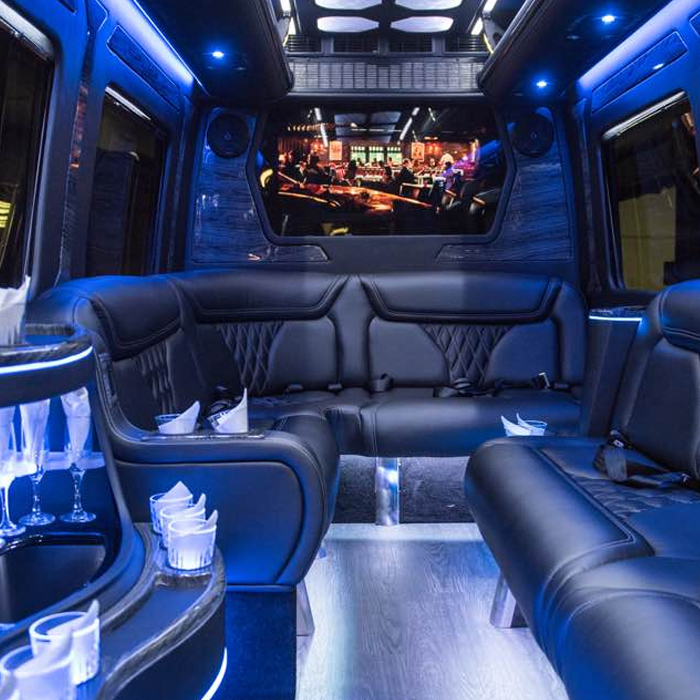Travel Comfortably in Our Mercedes Sprinter Party Bus
